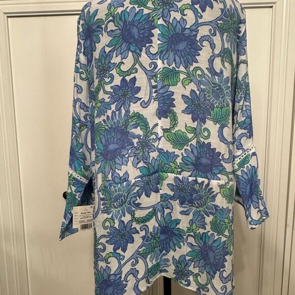 Ruby Rd. Floral Button-Up Blouse - Picture 5 of 6